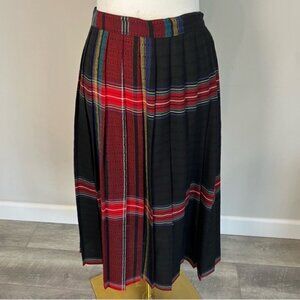 Louisburg Square, Long, Pleated, Plaid, Wool, Skirt